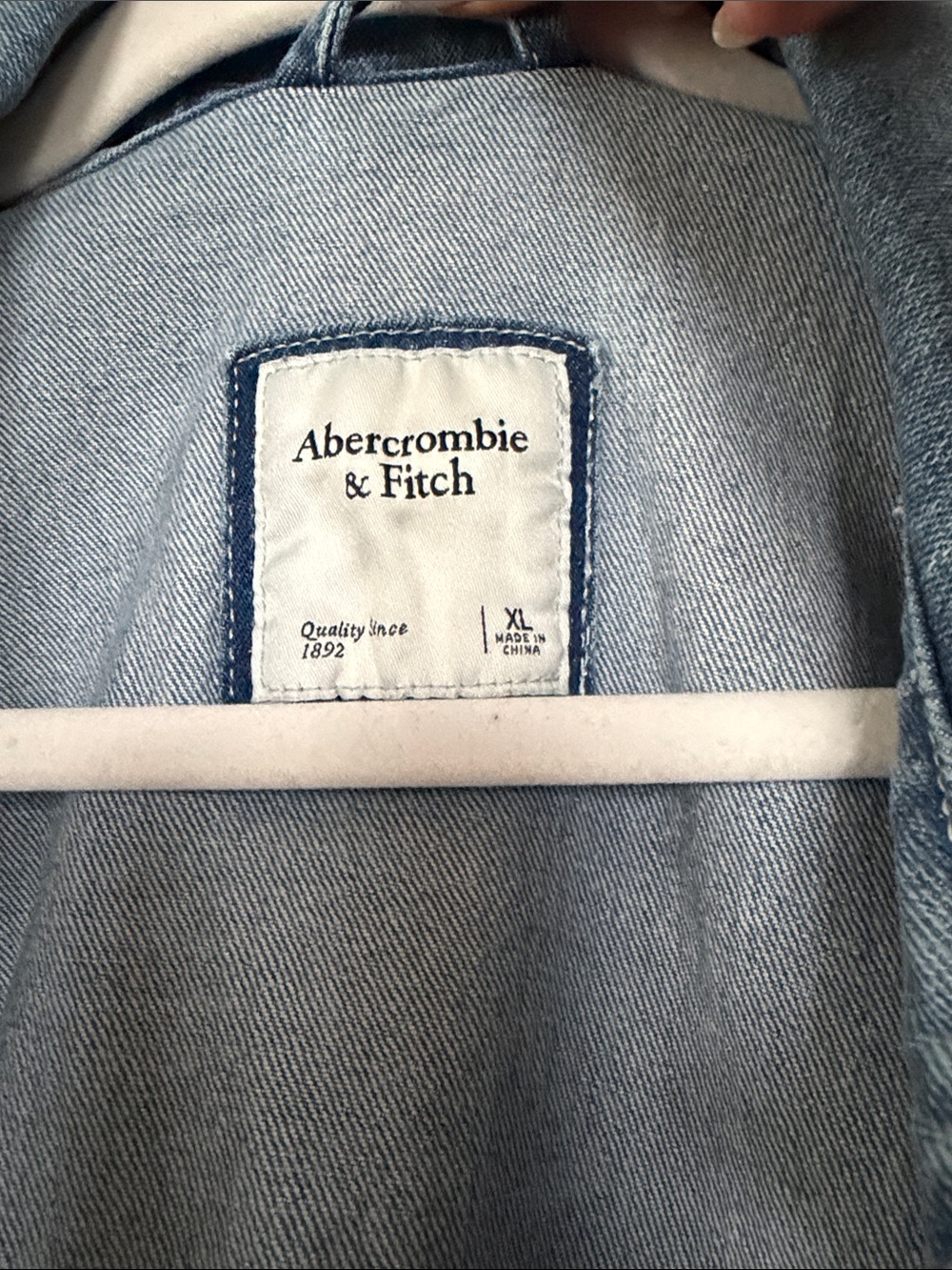 Abercrombie & Fitch Light Blue Denim Jean Jacket - Picture 2 of 4